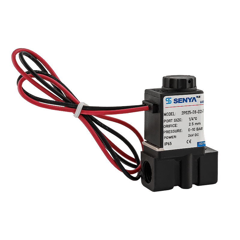 Válvula solenoide de plástico de control de líquido, dispensador de agua económico, limpio y compacto