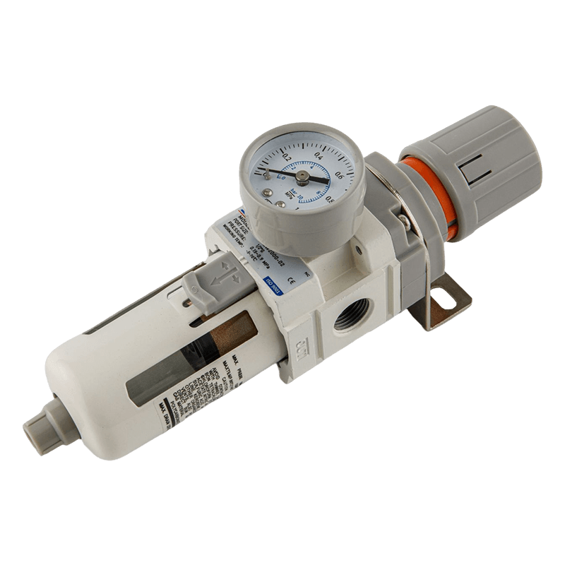 Regulador de filtro de aire con integración de regulador de filtro de calibre redondo 2 en i