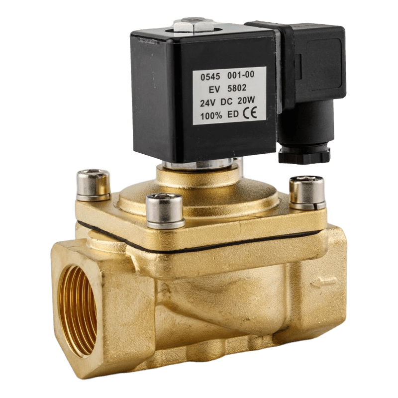 La válvula solenoide de dos posiciones y dos vías de acción directa y alta potencia está diseñada para aplicaciones convencionales PU220