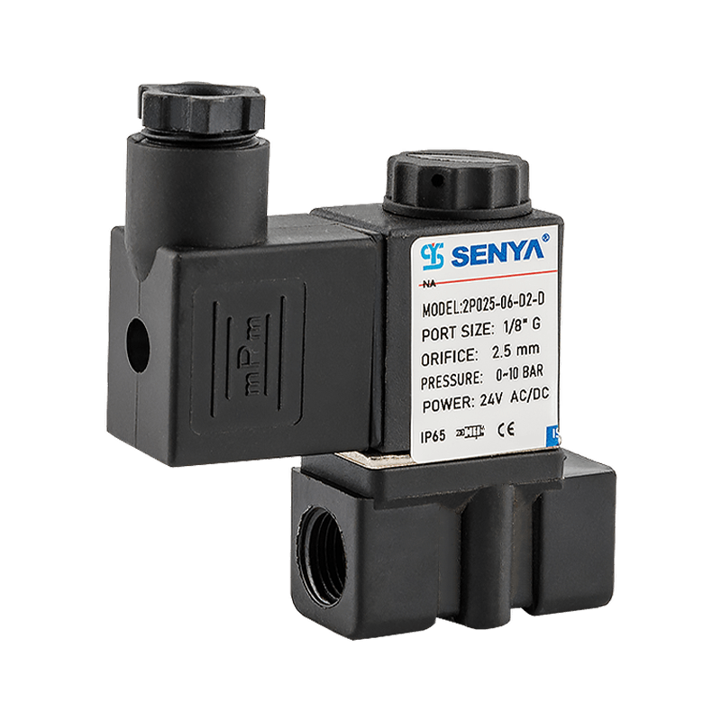 Válvula solenoide de plástico de control de líquido, dispensador de agua económico, limpio y compacto