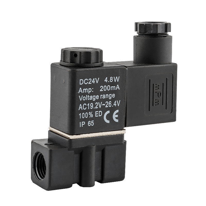 Válvula solenoide de plástico de control de líquido, dispensador de agua económico, limpio y compacto