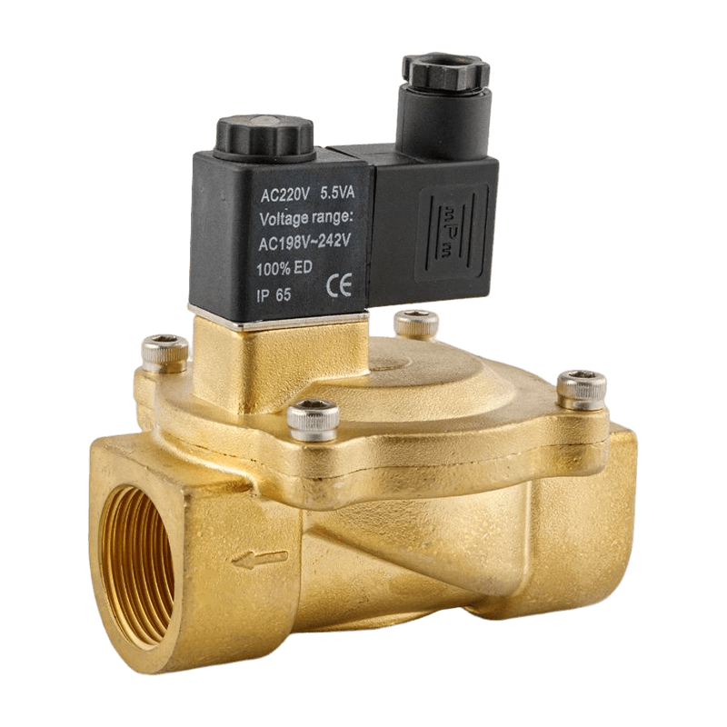 Una válvula solenoide de dos posiciones y dos vías, de estructura compacta y de bajo consumo de energía, ecológica.